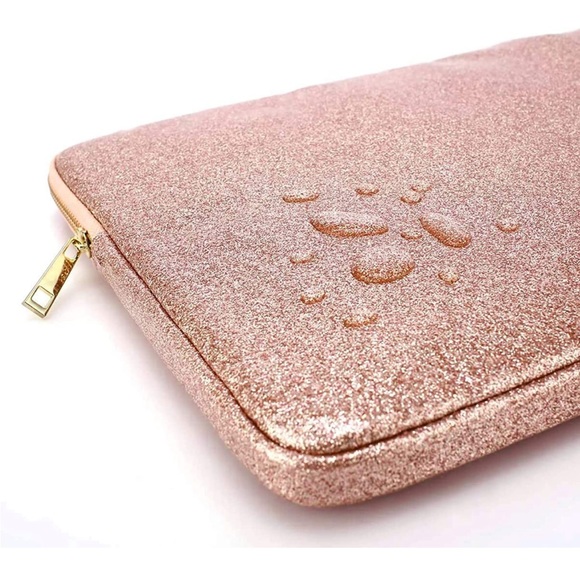 Rose Gold Sparkle MacBook Pro 16” Laptop sleeve - Picture 4 of 6